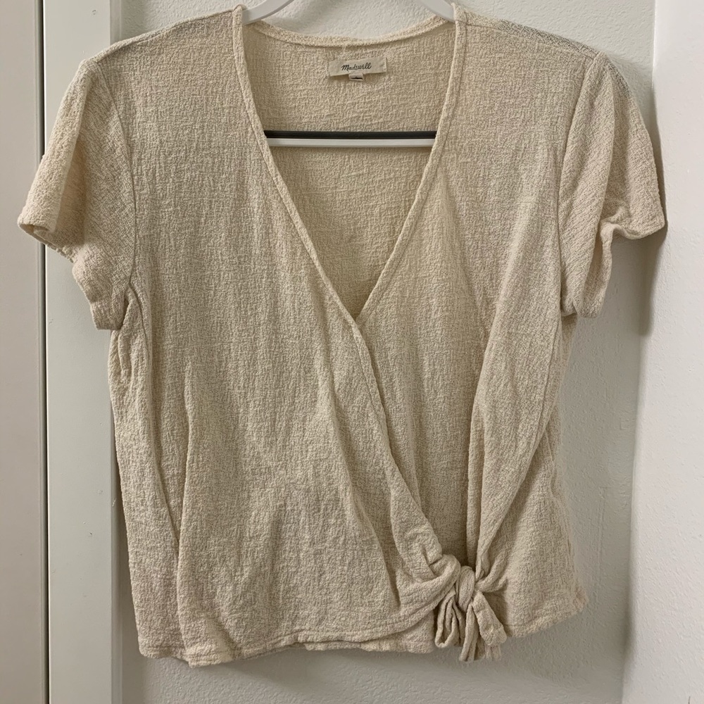 Madewell Wrap Side Tie Shirt